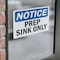 Signmission Prep Sink Only, 5 in W x Rectangle, Vinyl Decal OS-2PACK-NS-D-35-L-17788 - alternate 4